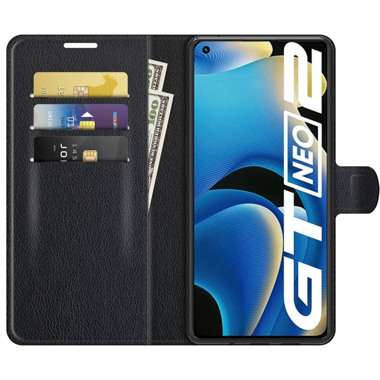 For OPPO Realme GT Neo2 Litchi Texture Horizontal Flip Protective Case with Holder & Card Slots & Wallet, For OPPO Realme GT Neo2