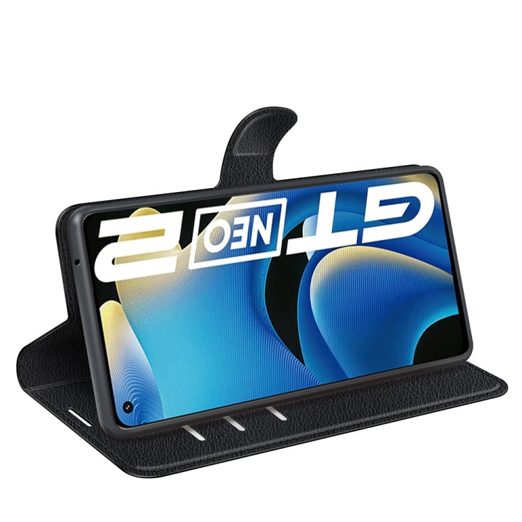 For OPPO Realme GT Neo2 Litchi Texture Horizontal Flip Protective Case with Holder & Card Slots & Wallet, For OPPO Realme GT Neo2