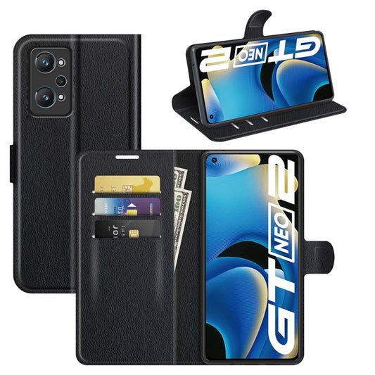 For OPPO Realme GT Neo2 Litchi Texture Horizontal Flip Protective Case with Holder & Card Slots & Wallet, For OPPO Realme GT Neo2