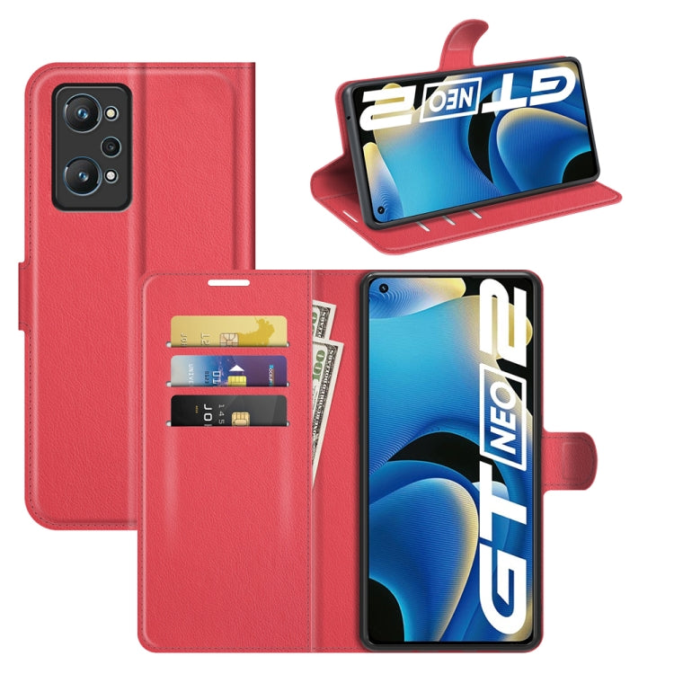 For OPPO Realme GT Neo2 Litchi Texture Horizontal Flip Protective Case with Holder & Card Slots & Wallet, For OPPO Realme GT Neo2