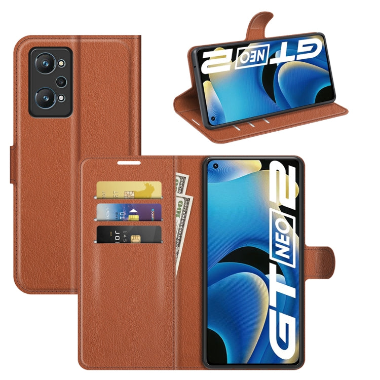 For OPPO Realme GT Neo2 Litchi Texture Horizontal Flip Protective Case with Holder & Card Slots & Wallet, For OPPO Realme GT Neo2