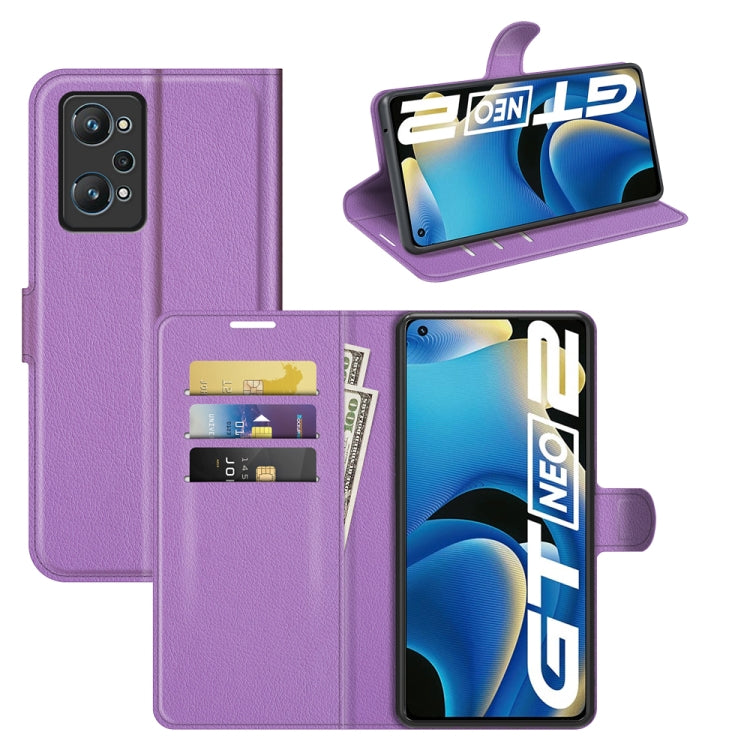 For OPPO Realme GT Neo2 Litchi Texture Horizontal Flip Protective Case with Holder & Card Slots & Wallet, For OPPO Realme GT Neo2