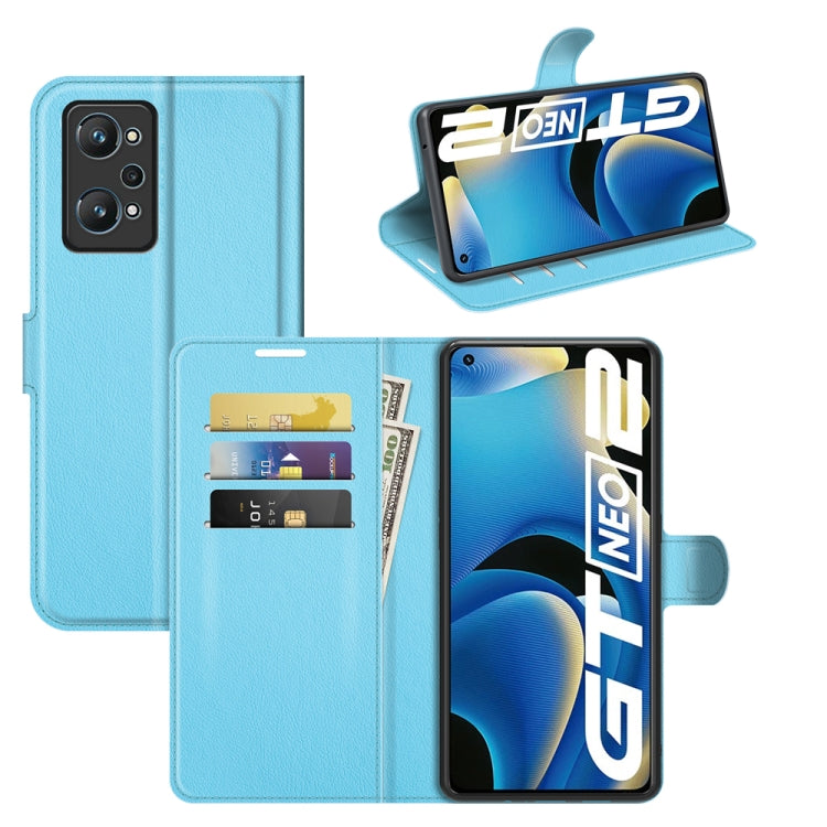 For OPPO Realme GT Neo2 Litchi Texture Horizontal Flip Protective Case with Holder & Card Slots & Wallet, For OPPO Realme GT Neo2