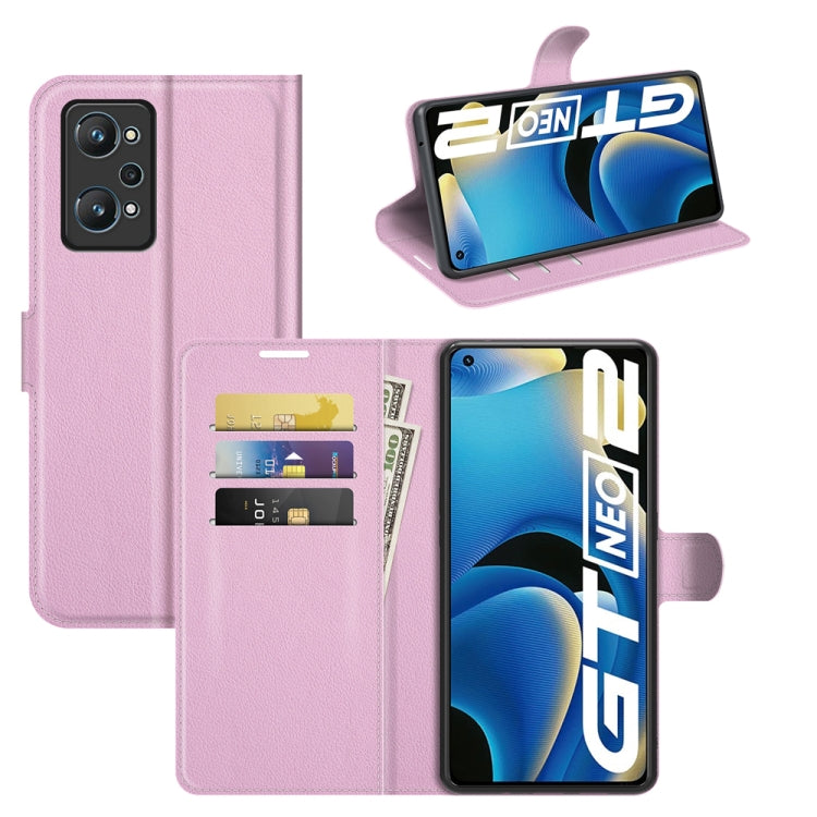 For OPPO Realme GT Neo2 Litchi Texture Horizontal Flip Protective Case with Holder & Card Slots & Wallet, For OPPO Realme GT Neo2