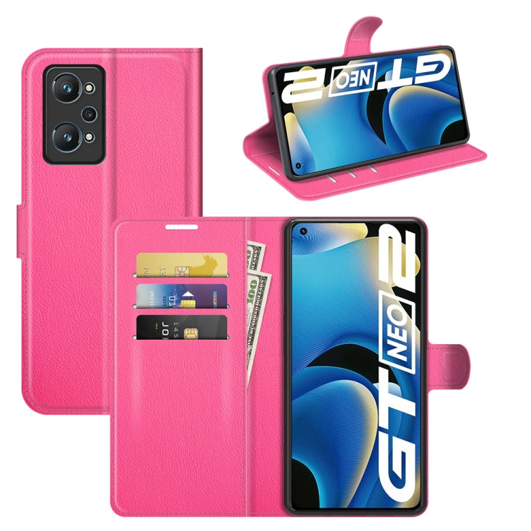 For OPPO Realme GT Neo2 Litchi Texture Horizontal Flip Protective Case with Holder & Card Slots & Wallet, For OPPO Realme GT Neo2