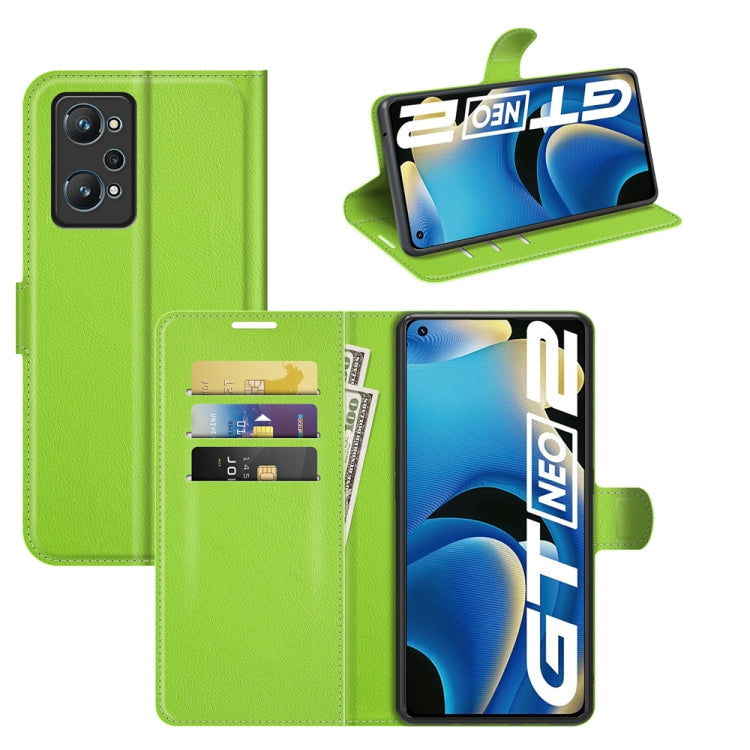 For OPPO Realme GT Neo2 Litchi Texture Horizontal Flip Protective Case with Holder & Card Slots & Wallet, For OPPO Realme GT Neo2