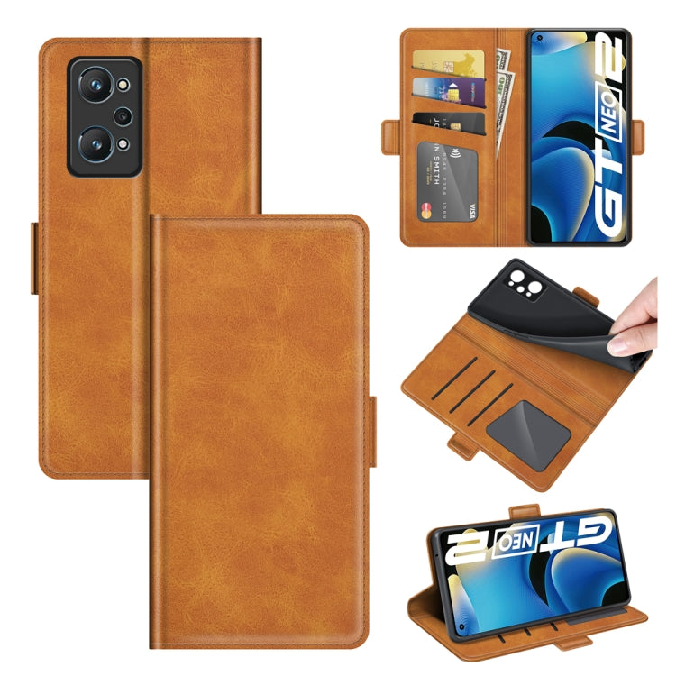 For OPPO Realme GT Neo2 Dual-side Magnetic Buckle Horizontal Flip Leather Case with Holder & Card Slots & Wallet, For OPPO Realme GT Neo2