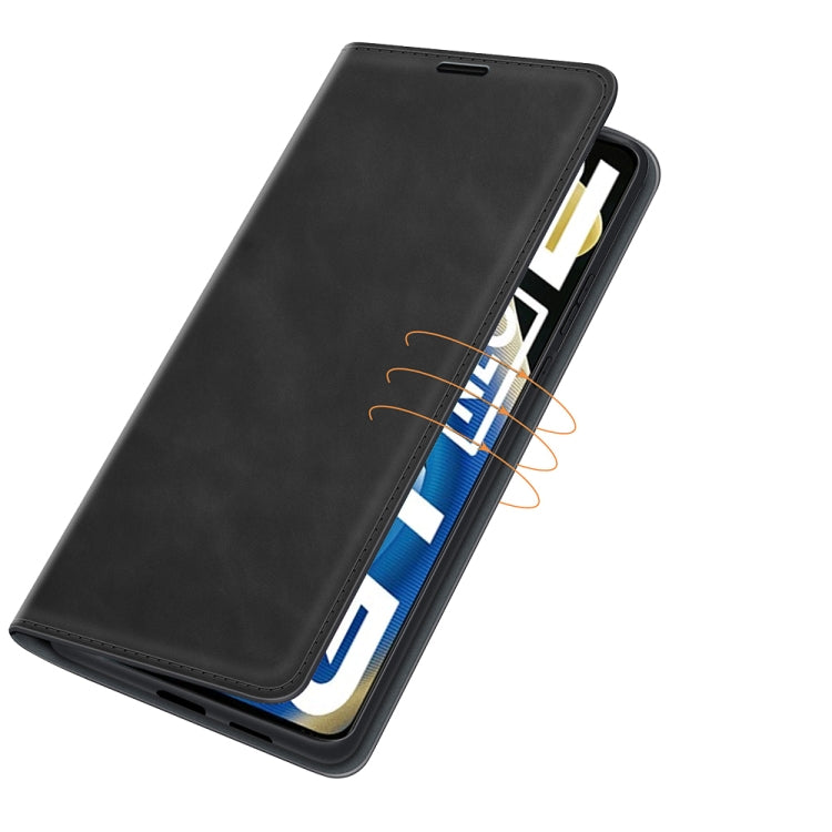 For OPPO Realme GT Neo2 Retro-skin Business Magnetic Suction Leather Case with Holder & Card Slots & Wallet, For OPPO Realme GT Neo2