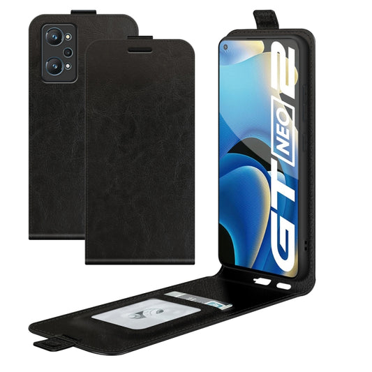 For OPPO Realme GT Neo2 R64 Texture Single Vertical Flip Leather Protective Case with Card Slots & Photo Frame, For OPPO Realme GT Neo2