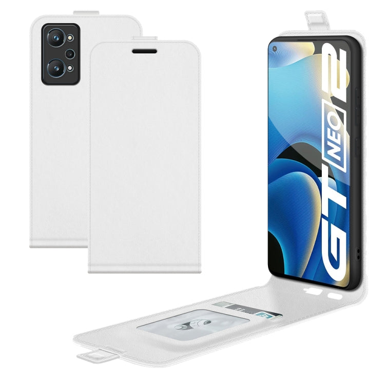 For OPPO Realme GT Neo2 R64 Texture Single Vertical Flip Leather Protective Case with Card Slots & Photo Frame, For OPPO Realme GT Neo2