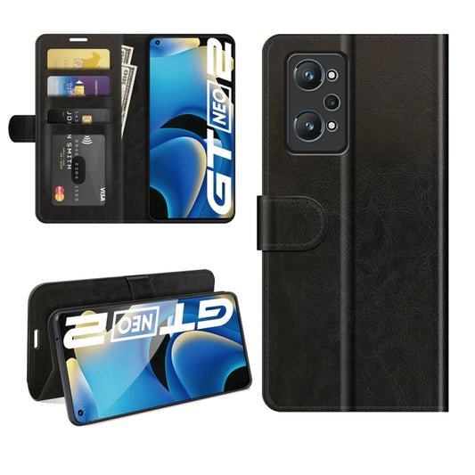 For OPPO Realme GT Neo2 R64 Texture Single Horizontal Flip Protective Case with Holder & Card Slots & Wallet& Photo Frame, For OPPO Realme GT Neo2