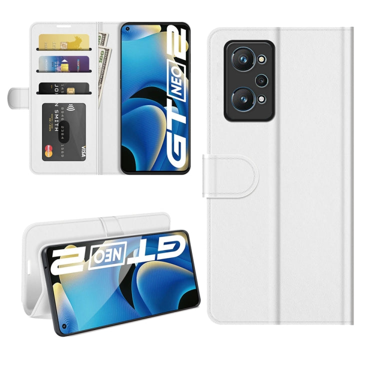 For OPPO Realme GT Neo2 R64 Texture Single Horizontal Flip Protective Case with Holder & Card Slots & Wallet& Photo Frame, For OPPO Realme GT Neo2