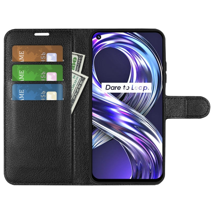 For OPPO Realme 8i Litchi Texture Horizontal Flip Protective Case with Holder & Card Slots & Wallet, For OPPO Realme 8i