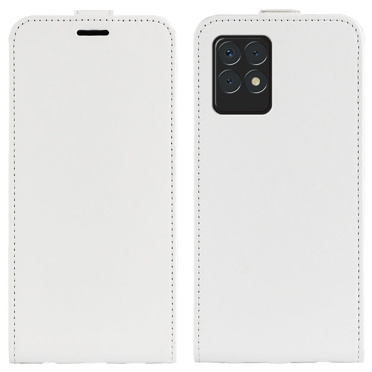 For OPPO Realme 8i R64 Texture Single Vertical Flip Leather Protective Case with Card Slots & Photo Frame, For OPPO Realme 8i