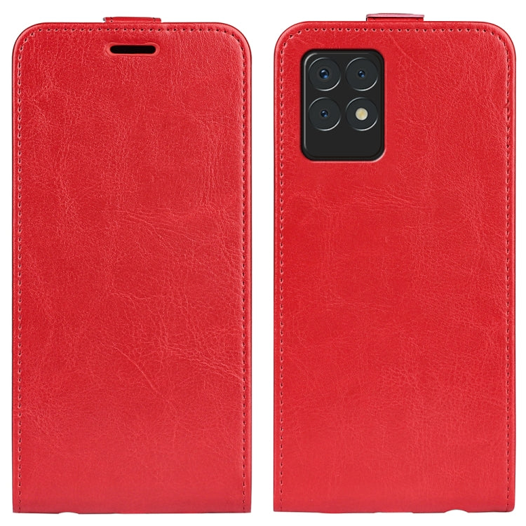 For OPPO Realme 8i R64 Texture Single Vertical Flip Leather Protective Case with Card Slots & Photo Frame, For OPPO Realme 8i