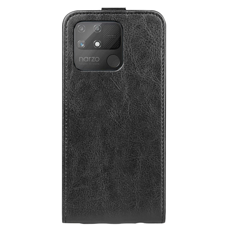 For OPPO Realme Narzo 50A R64 Texture Vertical Flip Leather Case with Card Slots & Photo Frame, For OPPO Realme Narzo 50A