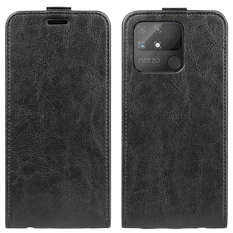 For OPPO Realme Narzo 50A R64 Texture Vertical Flip Leather Case with Card Slots & Photo Frame, For OPPO Realme Narzo 50A