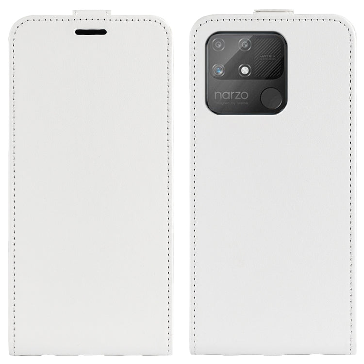 For OPPO Realme Narzo 50A R64 Texture Vertical Flip Leather Case with Card Slots & Photo Frame, For OPPO Realme Narzo 50A