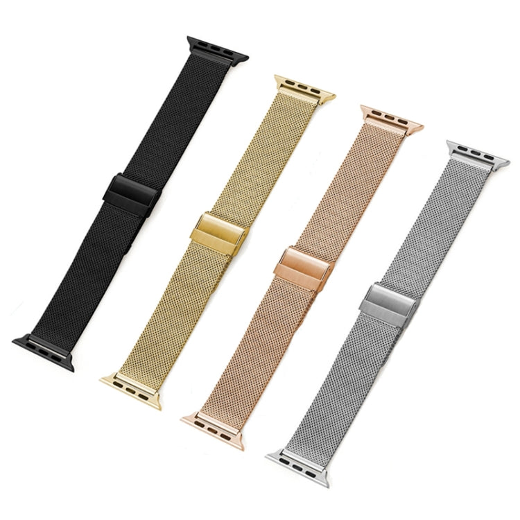 Milan Meta Watchband For Apple Watch Series, 7 41mm / 6&amp;SE&amp;5&amp;4 40mm / 3&amp;2&amp;1 38mm, 7 45mm / 6&amp;SE&amp;5&amp;4 44mm / 3&amp;2&amp;1 42mm