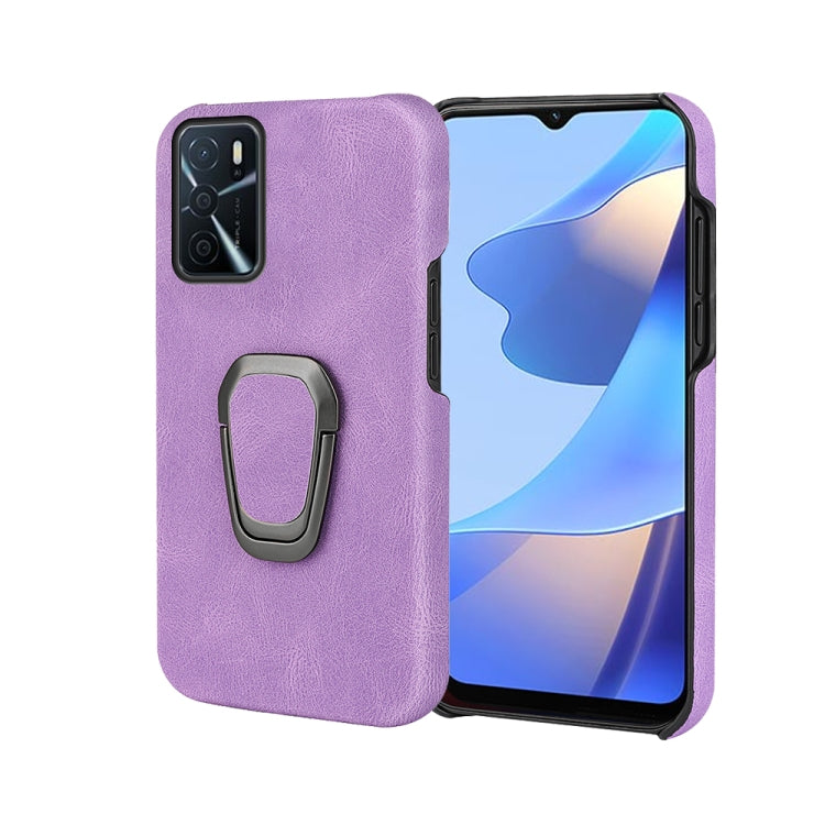 Ring Holder PU Phone Case For OPPO A16 / A16S / A54S, For OPPO A16 / A16S