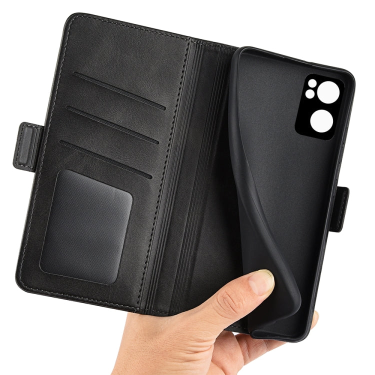 For OPPO Reno7 5G Dual-side Magnetic Buckle Horizontal Flip Leather Case with Holder & Card Slots & Wallet, For OPPO Reno7 5G