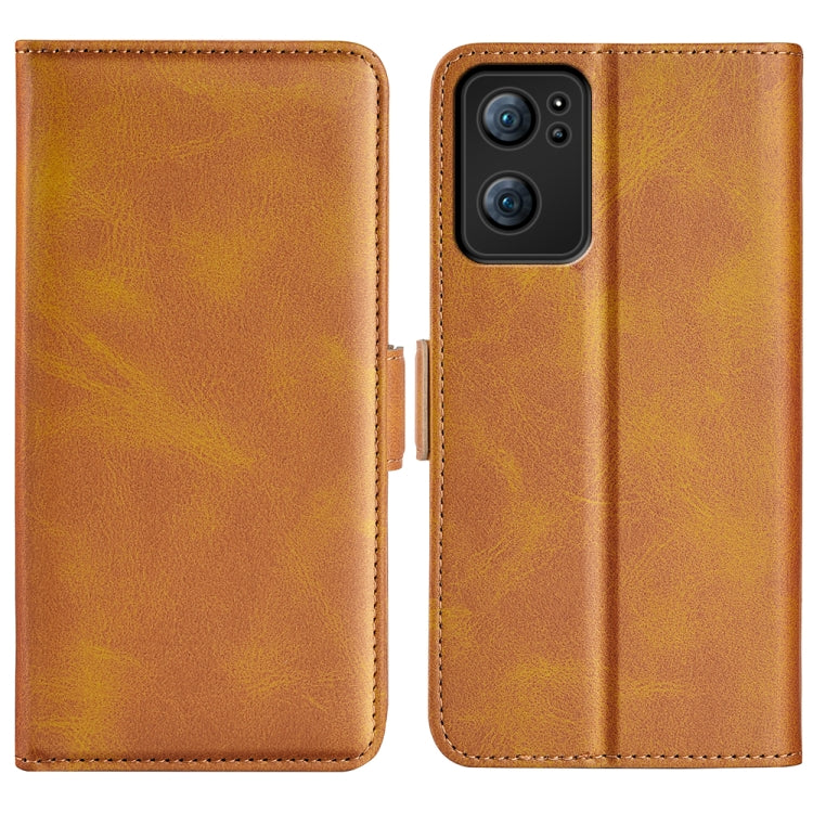 For OPPO Reno7 5G Dual-side Magnetic Buckle Horizontal Flip Leather Case with Holder & Card Slots & Wallet, For OPPO Reno7 5G