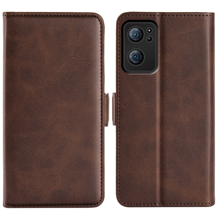 For OPPO Reno7 5G Dual-side Magnetic Buckle Horizontal Flip Leather Case with Holder & Card Slots & Wallet, For OPPO Reno7 5G