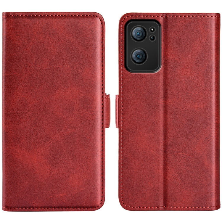 For OPPO Reno7 5G Dual-side Magnetic Buckle Horizontal Flip Leather Case with Holder & Card Slots & Wallet, For OPPO Reno7 5G