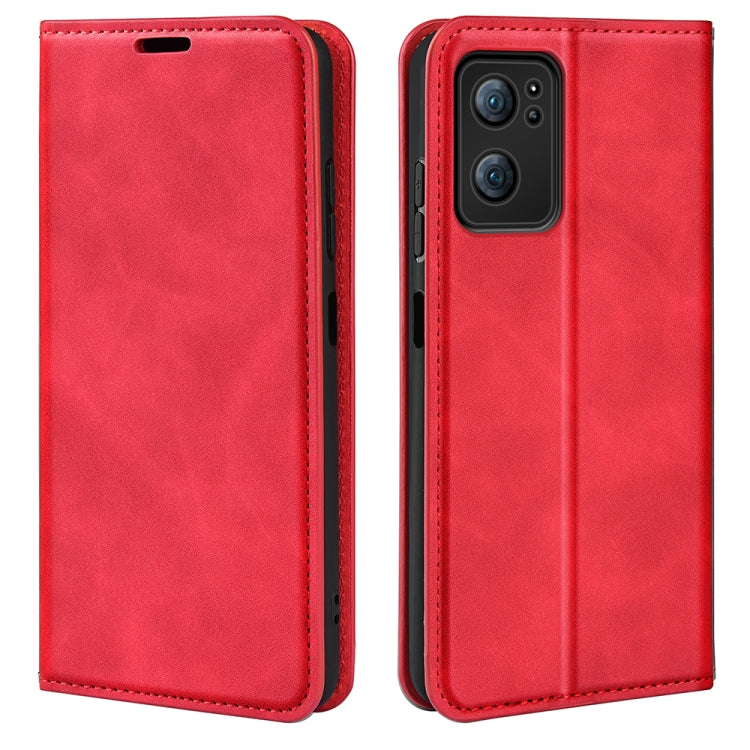 For OPPO Reno 7 5G Retro-skin Magnetic Suction Leather Phone Case, For OPPO Reno7 5G