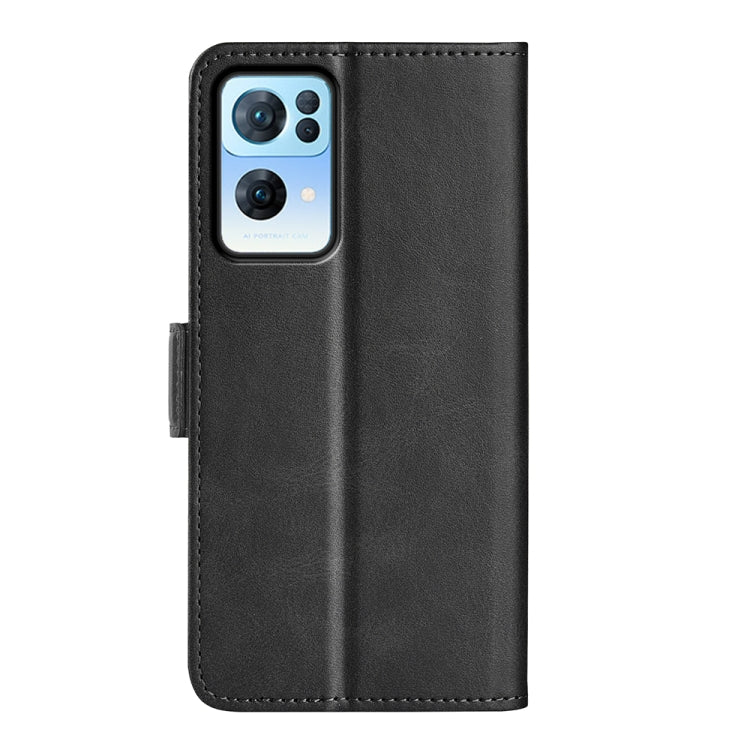 For OPPO Reno7 Pro Dual-side Magnetic Flip Leather Case, For OPPO Reno7 Pro 5G