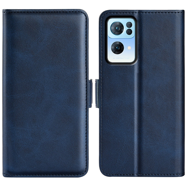 For OPPO Reno7 Pro Dual-side Magnetic Flip Leather Case, For OPPO Reno7 Pro 5G