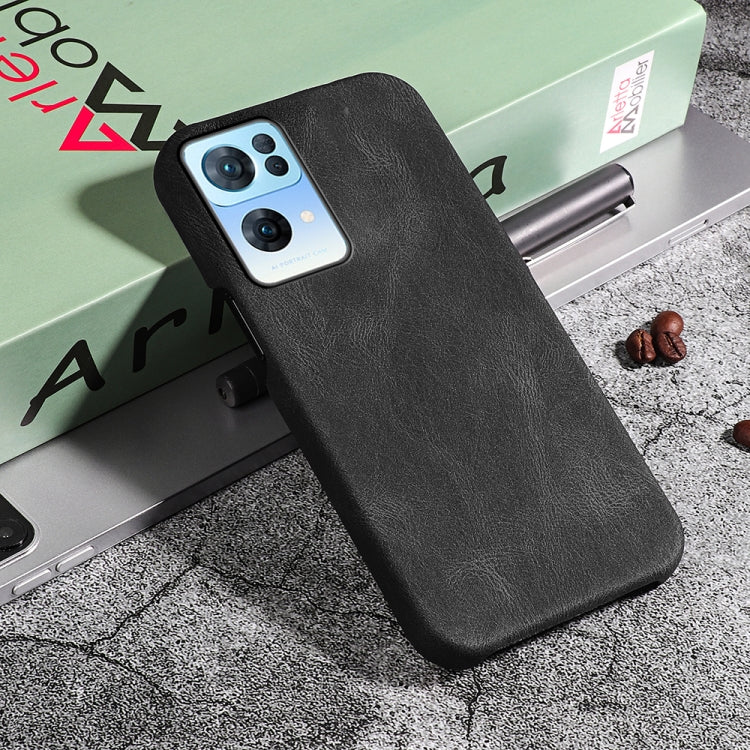 Ring Holder PU Phone Case For OPPO Reno7 Pro 5G, For OPPO Reno7 Pro 5G