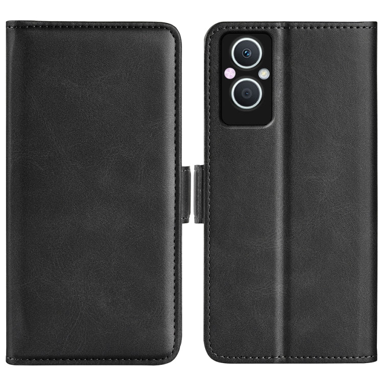 For OPPO A96 5G Dual-side Magnetic Buckle Leather Phone Case, For OPPO A96 5G