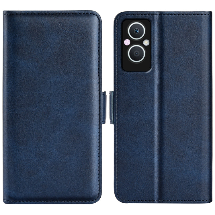 For OPPO A96 5G Dual-side Magnetic Buckle Leather Phone Case, For OPPO A96 5G