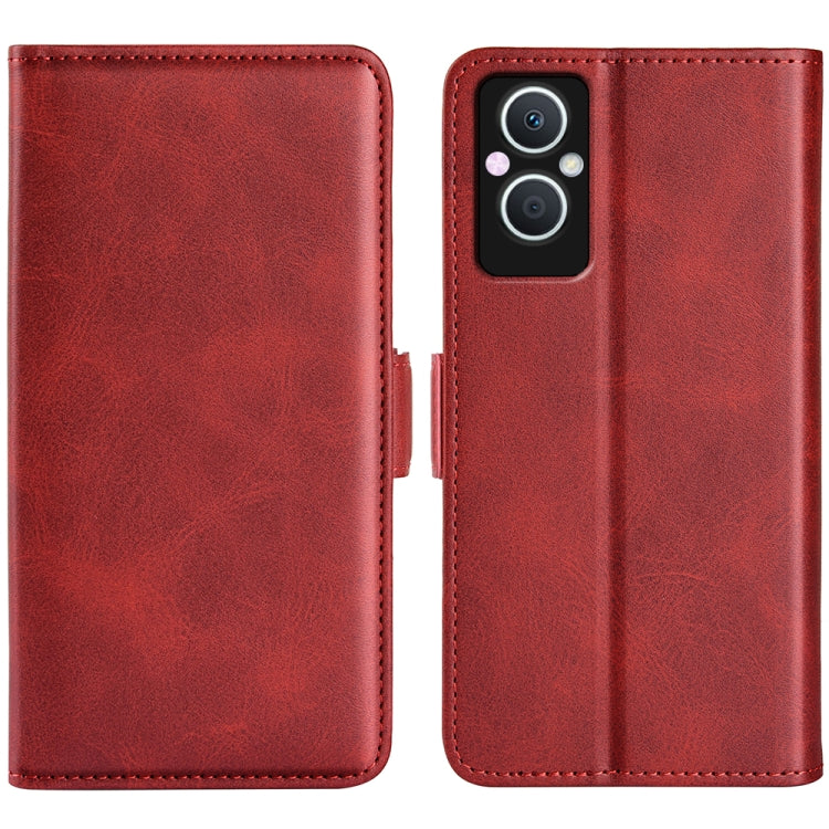 For OPPO A96 5G Dual-side Magnetic Buckle Leather Phone Case, For OPPO A96 5G