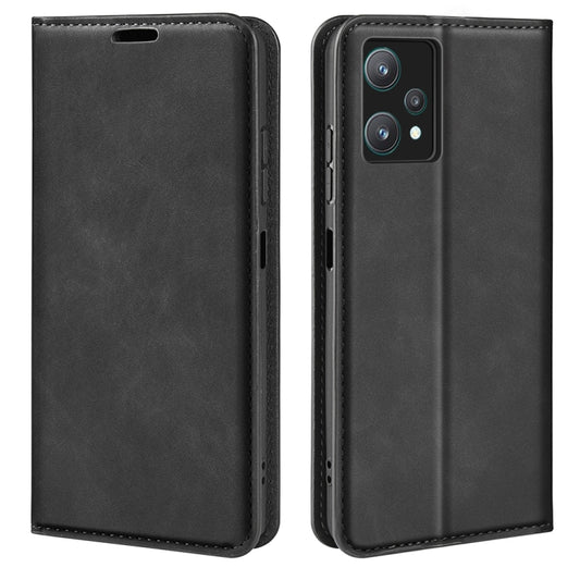 For OPPO Realme 9 Pro Retro-skin Magnetic Suction Leather Phone Case, For OPPO Realme 9 Pro