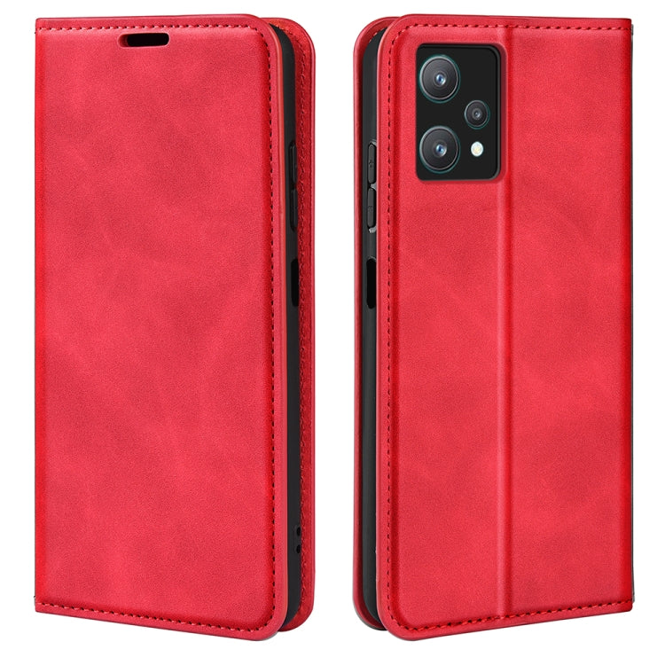 For OPPO Realme 9 Pro Retro-skin Magnetic Suction Leather Phone Case, For OPPO Realme 9 Pro