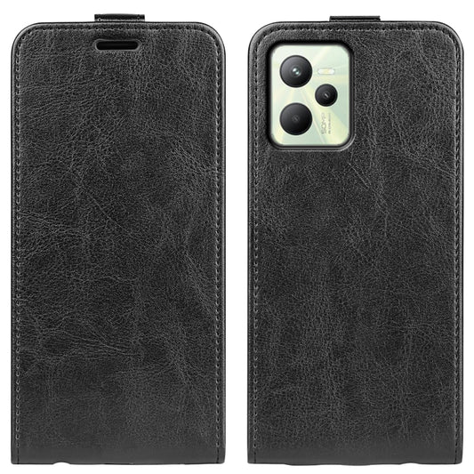 For OPPO Realme C35 R64 Texture Vertical Flip Leather Phone Case, For OPPO Realme C35