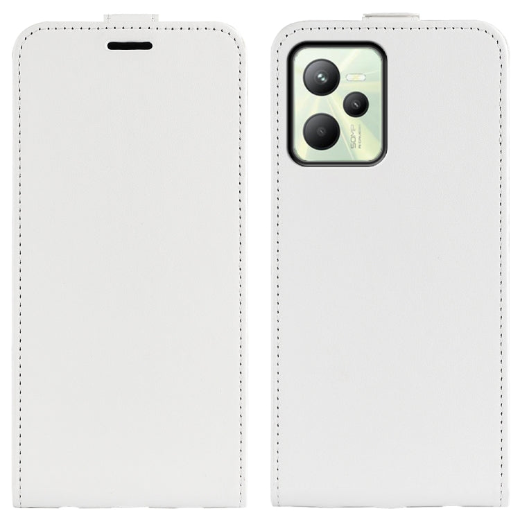 For OPPO Realme C35 R64 Texture Vertical Flip Leather Phone Case, For OPPO Realme C35