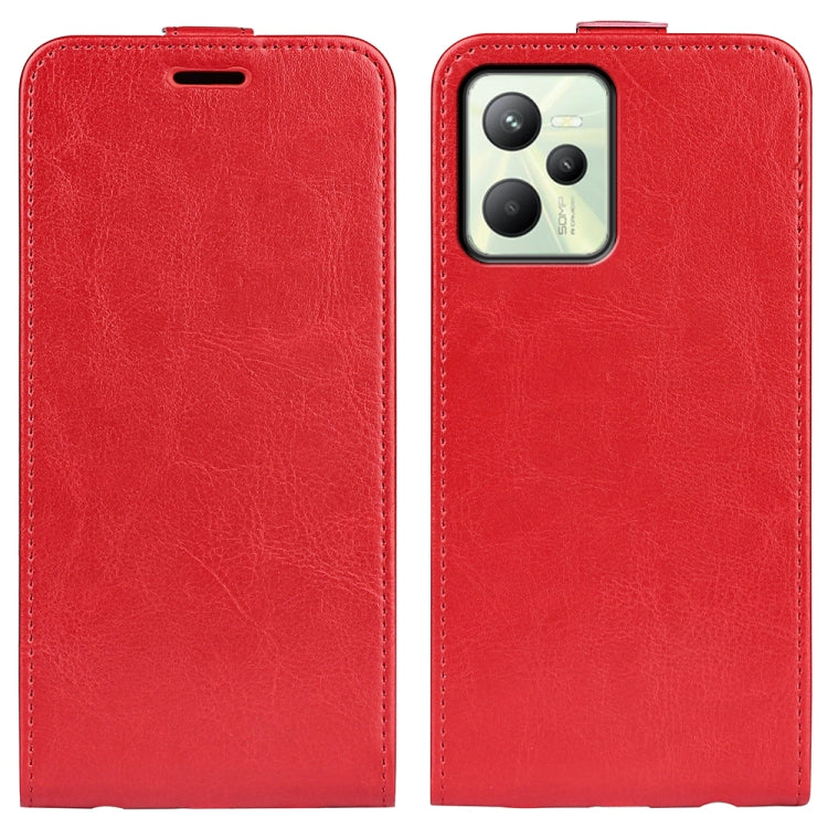 For OPPO Realme C35 R64 Texture Vertical Flip Leather Phone Case, For OPPO Realme C35