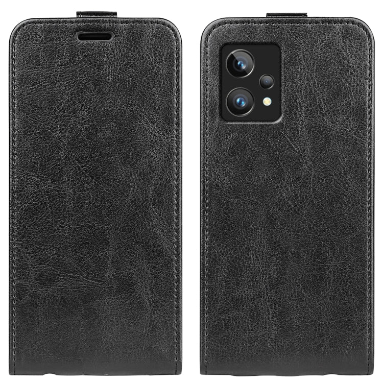 For OPPO Realme 9 Pro+ R64 Texture Vertical Flip Leather Phone Case, For OPPO Realme 9 Pro+