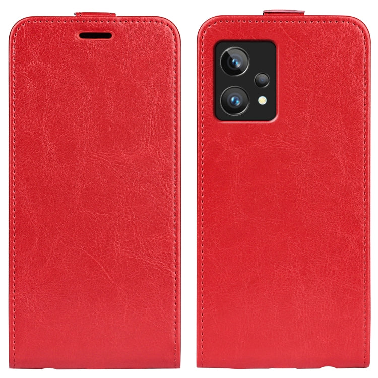 For OPPO Realme 9 Pro+ R64 Texture Vertical Flip Leather Phone Case, For OPPO Realme 9 Pro+