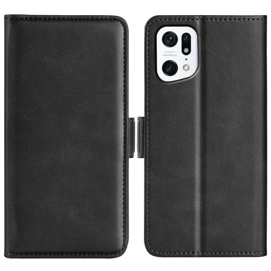 For OPPO Find X5 Dual-side Magnetic Buckle Leather Phone Case, For OPPO Find X5