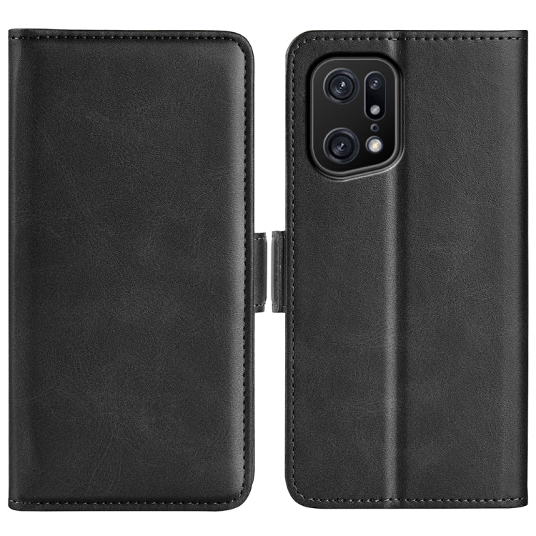 For OPPO Find X5 Pro Dual-side Magnetic Buckle Leather Phone Case, For OPPO Find X5 Pro