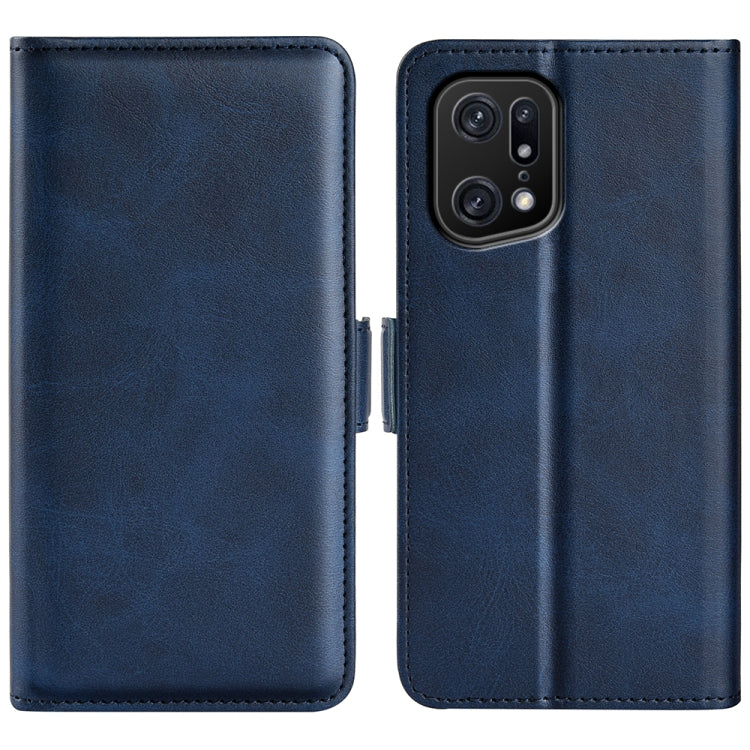 For OPPO Find X5 Pro Dual-side Magnetic Buckle Leather Phone Case, For OPPO Find X5 Pro