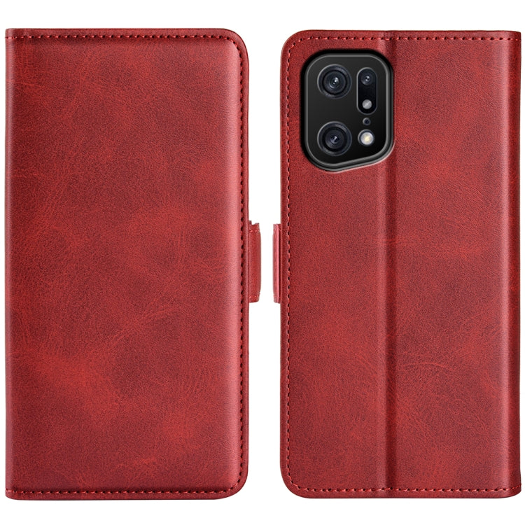 For OPPO Find X5 Pro Dual-side Magnetic Buckle Leather Phone Case, For OPPO Find X5 Pro