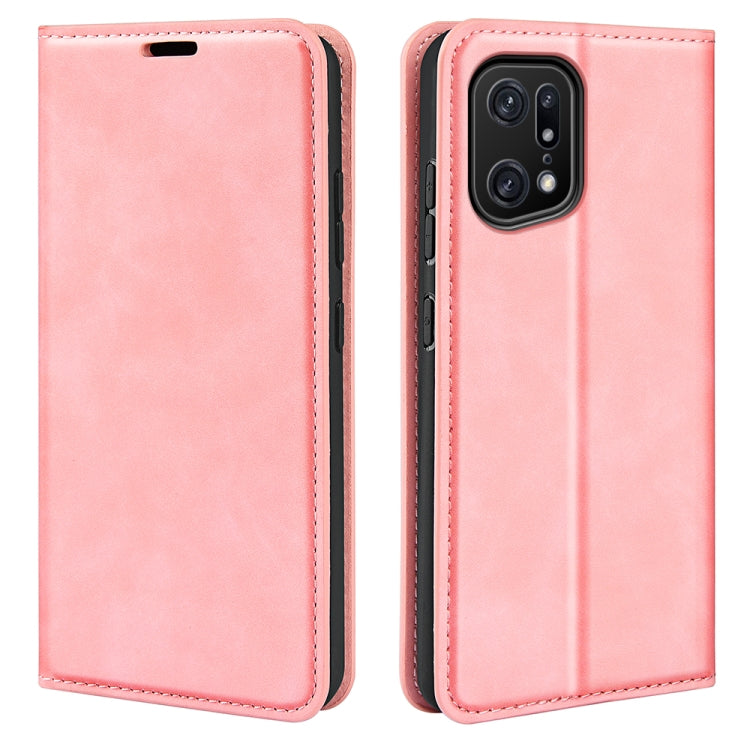 For OPPO Find X5 Pro Retro-skin Magnetic Suction Leather Phone Case, For OPPO Find X5 Pro