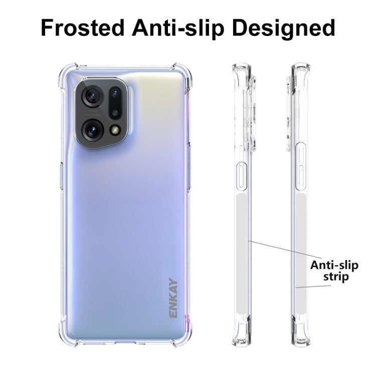 ENKAY Clear TPU Shockproof Case Soft Anti-slip Cover, For OPPO Find X5, For OPPO Find X5 Pro, For OPPO Reno7 5G Global, For Realme 9 Pro, For Realme 9 Pro+, For Realme C35