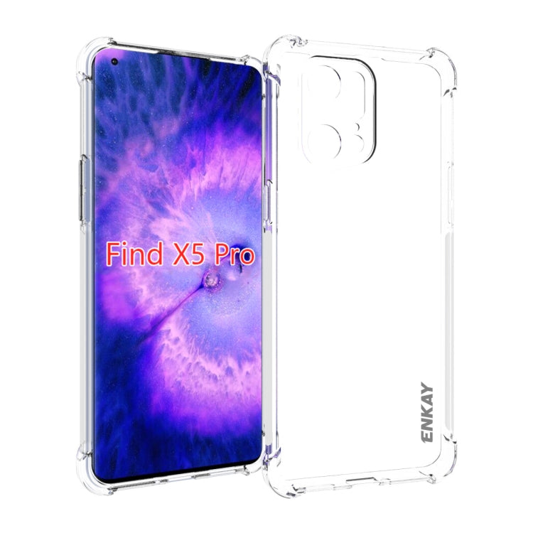 ENKAY Clear TPU Shockproof Case Soft Anti-slip Cover, For OPPO Find X5, For OPPO Find X5 Pro, For OPPO Reno7 5G Global, For Realme 9 Pro, For Realme 9 Pro+, For Realme C35