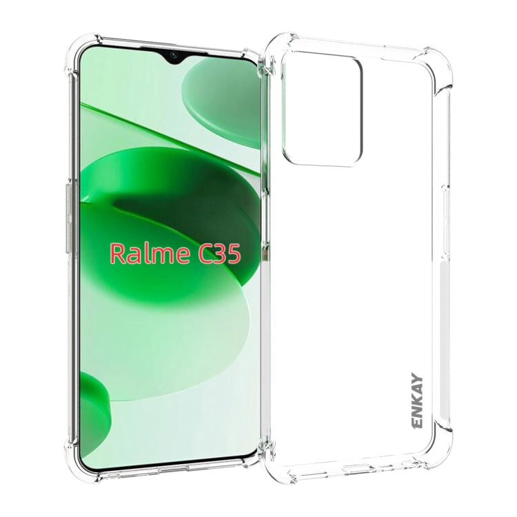 ENKAY Clear TPU Shockproof Case Soft Anti-slip Cover, For OPPO Find X5, For OPPO Find X5 Pro, For OPPO Reno7 5G Global, For Realme 9 Pro, For Realme 9 Pro+, For Realme C35